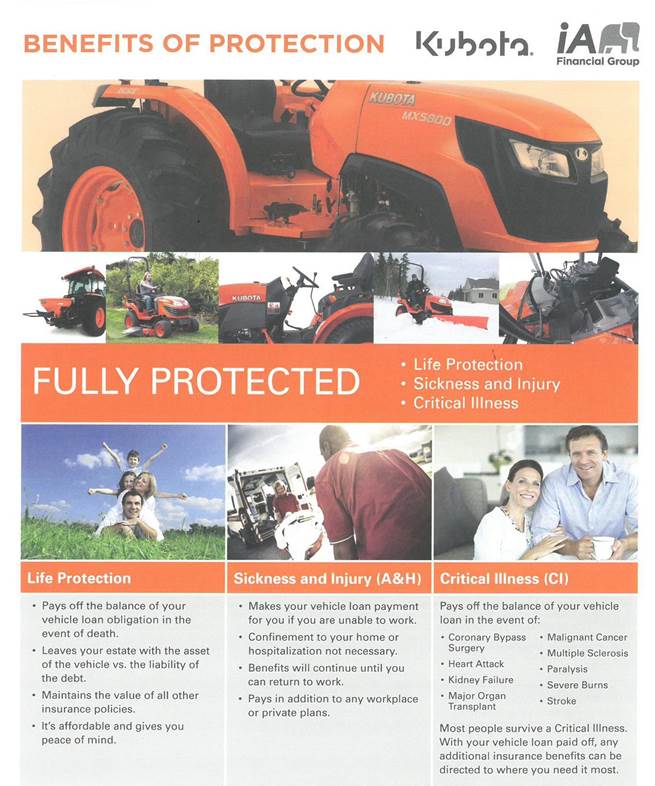 Kubota Loan Repayment Protection